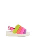 UGG Fluff Yeah Slide - Women Flip-Flops and Sandals - White - Size 6 - Foot Locker
