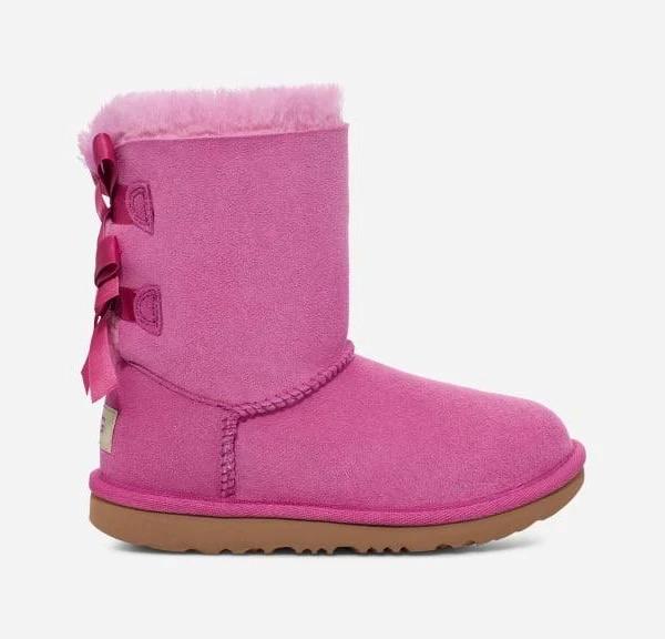 Ugg Kids Boots Bailey Bow II 5 / Purple Ruby / Medium