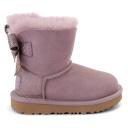 UGG Kids - Chestnut Shadow Mini Bailey Bow Glitz Boots - 30 (UK 12 / US 13) - Purple