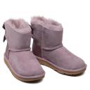 UGG Kids - Chestnut Shadow Mini Bailey Bow Glitz Boots - 30 (UK 12 / US 13) - Purple