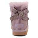 UGG Kids - Chestnut Shadow Mini Bailey Bow Glitz Boots - 30 (UK 12 / US 13) - Purple