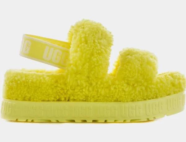 Ugg Oh Fluffita Women's Shoes Lemon Lime : 10 B