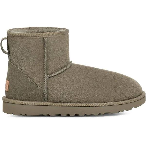 UGG | Women 10mm Mini Classic II Shearling Boots Green 5