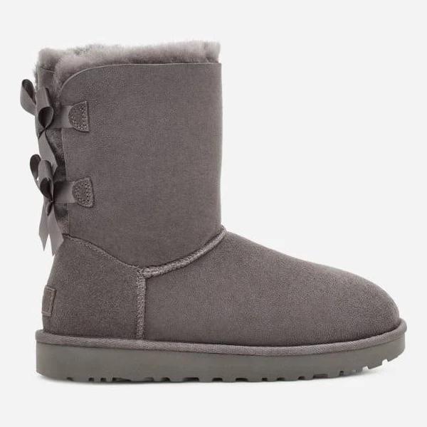 Ugg Women's Bailey Bow II Boot - 6 - Grey