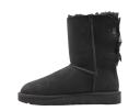 Ugg Women's Bailey Bow II Boot, Black, 12