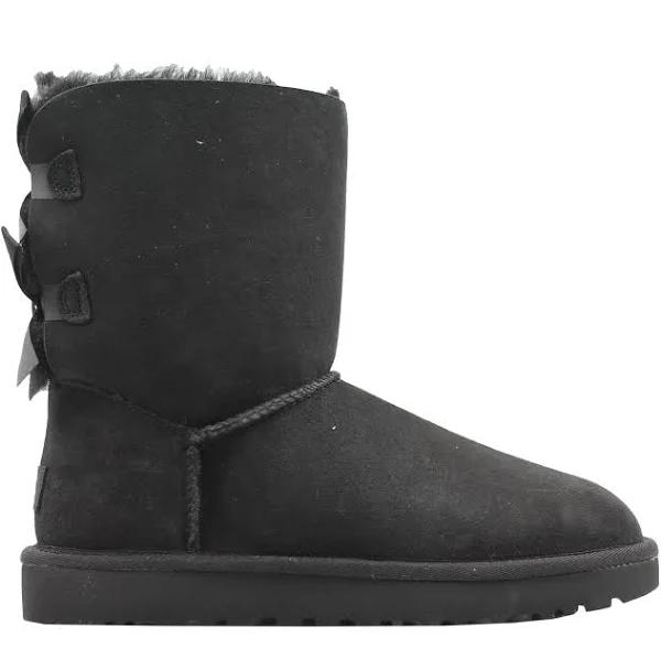 Ugg Women's Bailey Bow II Boot, Black, 12