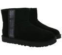 Ugg Women's Classic Mini Side Logo II Boot, Black / 10