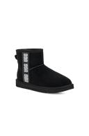 Ugg Women's Classic Mini Side Logo II Boot, Black / 10