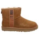 Ugg Women's Classic Mini Side Logo II Boot, Black / 10