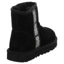 Ugg Women's Classic Mini Side Logo II Boot, Black / 10