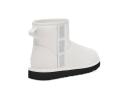 Ugg Women's Classic Mini Side Logo II Boot, Ultra Matte White / 11