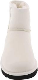 Ugg Women's Classic Mini Side Logo II Boot, Ultra Matte White / 5