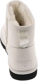 Ugg Women's Classic Mini Side Logo II Boot, Ultra Matte White / 5