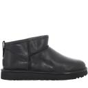 UGG Women's Classic Ultra Mini Leather Boots - Black - UK 3