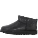 UGG Women's Classic Ultra Mini Leather Boots - Black - UK 3