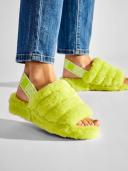 Ugg Women's Fluff Yeah Slide Sandal Key Lime 9