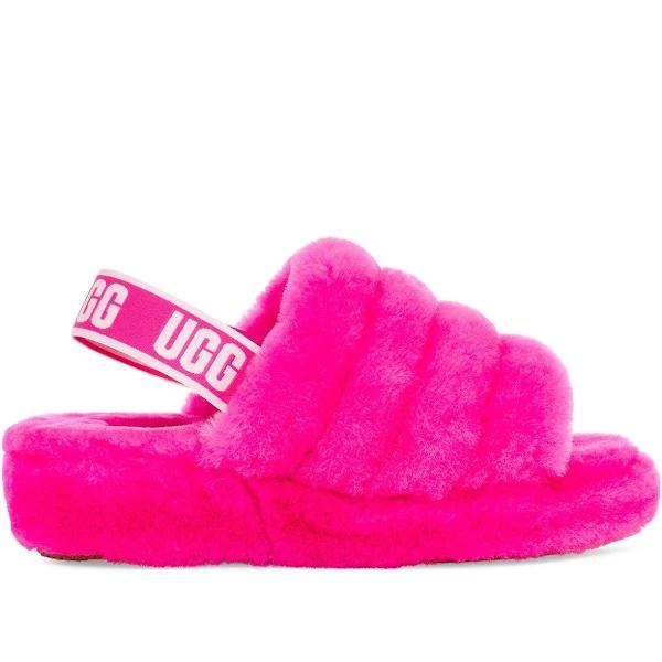 Ugg Women's Fluff Yeah Slide Sheepskin Slippers, Size 7