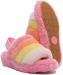 Ugg Women's Fluff Yeah Slide Sheepskin Slippers, Size 9