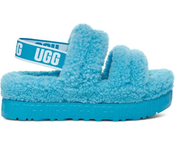 Ugg Women's Oh Fluffita Sheepskin Slippers in Splash, Size 8