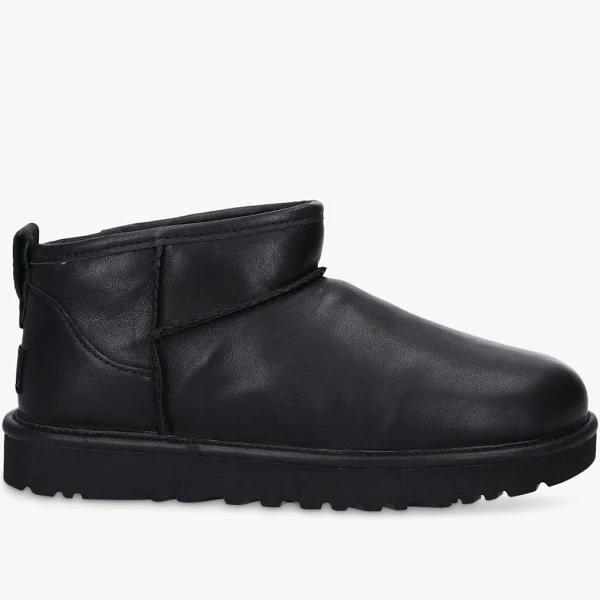 UGG Womens Black Classic Ultra Mini Sheepskin Boots EUR 38/5 UK Women