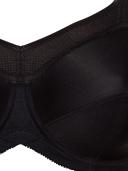 Ulla Kate Women's Non-Wired Plus Size Supporting Sports Bra 6028 Black