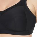 Ulla Kate Women's Non-Wired Plus Size Supporting Sports Bra 6028 Black
