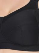 Ulla Kate Women's Non-Wired Plus Size Supporting Sports Bra 6028 Black