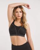 Ultimate Run Sports Bra, Black/Silver / 12FF by Shock Absorber