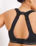 Ultimate Run Sports Bra, Black/Silver / 12FF by Shock Absorber