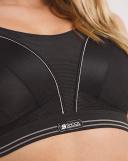 Ultimate Run Sports Bra, Black/Silver / 12FF by Shock Absorber