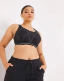Ultimate Run Sports Bra, Black/Silver / 12FF by Shock Absorber