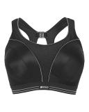 Ultimate Run Sports Bra, Black/Silver / 12FF by Shock Absorber