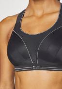 Ultimate Run Sports Bra, Black/Silver / 14DD by Shock Absorber