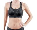 Ultimate Run Sports Bra, Black/Silver / 14DD by Shock Absorber
