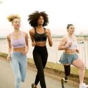 Ultimate Run Sports Bra, Black/Silver / 16G by Shock Absorber