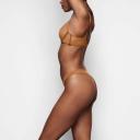 Ultra Fine Mesh Underwire Scoop Bra | Bronze