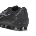 Ultra Play FG/AG Football Boots - Youth 8-16 Years in Black/Asphalt, Size 12 by Puma