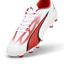 Ultra Play FG/AG Men's Football Boots in White/Black/Fire Orchid, Size 7 by Puma