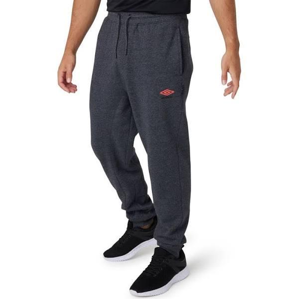 Umbro Men's Slim Track Pants - Charcoal - Size Small