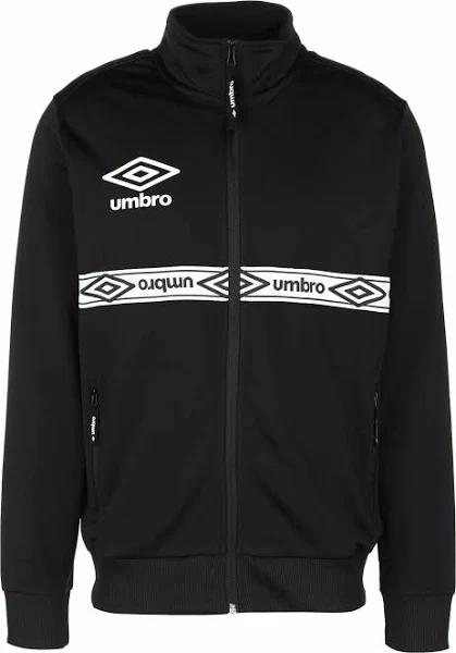 Umbro Taped Mens Black/White Track Jacket - Size X-Large
