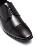 Uncut Perkins Black Smooth Black Lace Ups Mens Dress Shoes