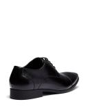 Uncut Perkins Black Smooth Black Lace Ups Mens Dress Shoes