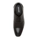 Uncut Perkins Black Smooth Black Lace Ups Mens Dress Shoes