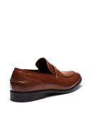 Uncut Shoes Spargo Tan | Men's Loafer | Dress Shoe | Slip On | Penny 10 / Chocolate