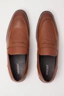 Uncut Shoes Spargo Tan | Men's Loafer | Dress Shoe | Slip On | Penny 10 / Chocolate