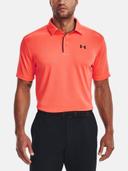 Under Armour 2023 Mens Tech Polo After Burn/Black - L Size: Large