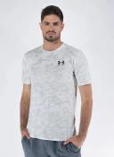 Under Armour ABC Camo Short Sleeve T-Shirt White Grey - M