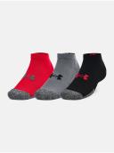 Under Armour Adult HeatGear Lo Cut Socks 3-Pack Red LG