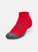Under Armour Adult HeatGear Lo Cut Socks 3-Pack Red / Pitch Grey / Black-Medium
