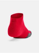 Under Armour Adult HeatGear Lo Cut Socks 3-Pack Red / Pitch Grey / Black-Medium